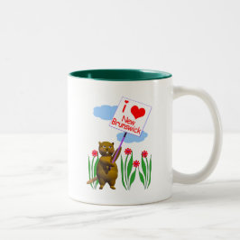 Canadian Beaver Lieben New Brunswick Zweifarbige Tasse