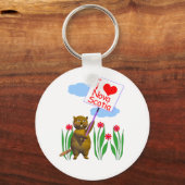 Canadian Beaver Lieben Nova Scotia Schlüsselanhänger (Vorderseite)