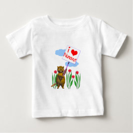 Canadian Beaver Lieben Nunavut Baby T-shirt