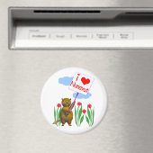 Canadian Beaver Lieben Nunavut Magnet (In Situ (Geschirrspüler))