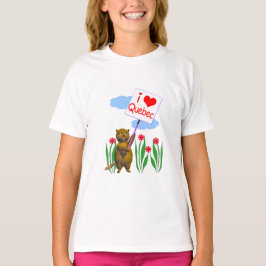 Canadian Beaver Lieben Quebec T-Shirt