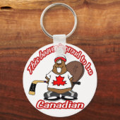 Canadian Beaver Schlüsselanhänger (Vorderseite)