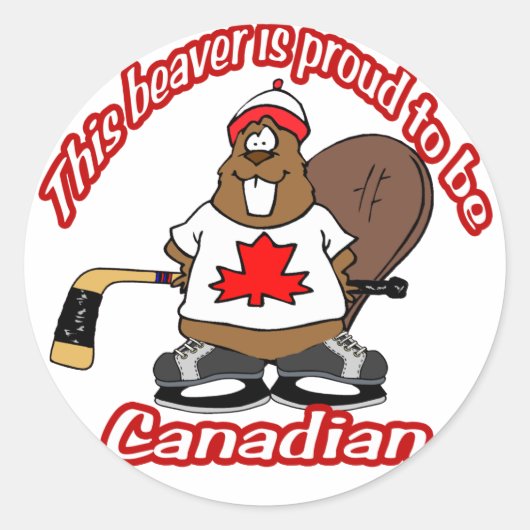 Canadian Beaver Sticker (Vorderseite)