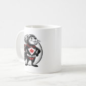 Canadian Beaver Superhero Kaffeetasse (Vorderseite Links)