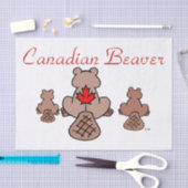 Canadian Beaver Tissue Paper Seidenpapier (Handwerk)