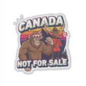 Canadian Bigfoot-Not For Sale Aufkleber (Vorderseite)