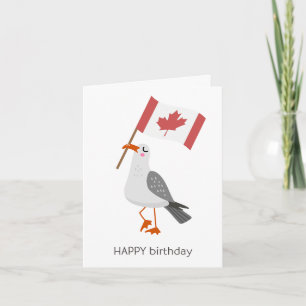 Canadian Birthday Card - Happy Birthday Karte