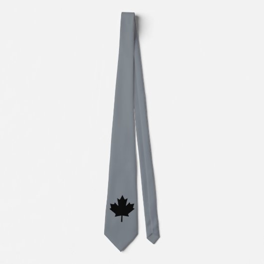 Canadian Black Maple Leaf Design Krawatte (Vorderseite)