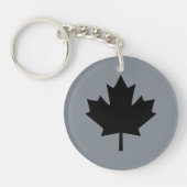 Canadian Black Maple Leaf Design Schlüsselanhänger (Vorderseite)