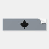 Canadian Black Maple Leaf Display Autoaufkleber (Vorne)