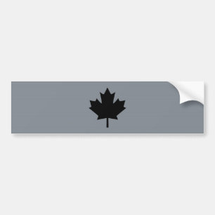 Canadian Black Maple Leaf Display Autoaufkleber