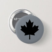 Canadian Black Maple Leaf Display Button (Vorne & Hinten)