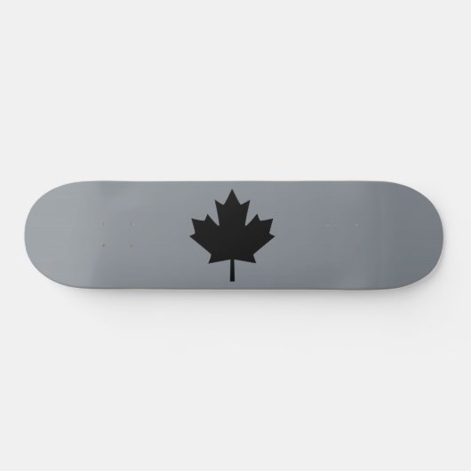 Canadian Black Maple Leaf Display Skateboard (Horizontal)