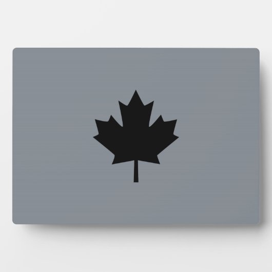 Canadian Black Maple Leaf Graphic Fotoplatte (Vorderseite)