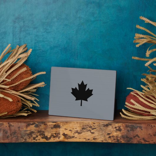 Canadian Black Maple Leaf Graphic Fotoplatte (Seite)