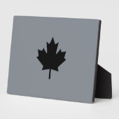 Canadian Black Maple Leaf Graphic Fotoplatte (Seite)