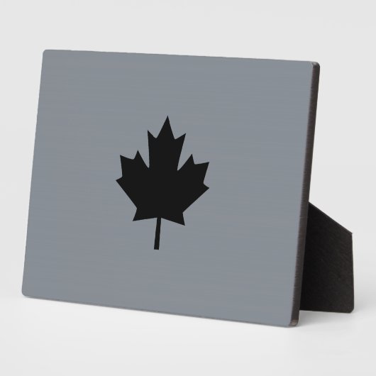 Canadian Black Maple Leaf Graphic Fotoplatte (Seite)