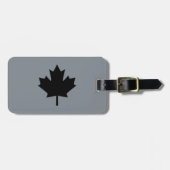 Canadian Black Maple Leaf Graphic Gepäckanhänger (Vorderseite horizontal)