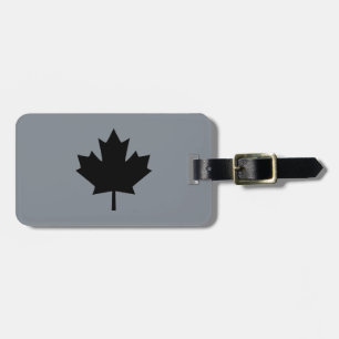 Canadian Black Maple Leaf Graphic Gepäckanhänger