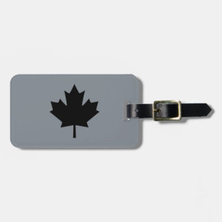 Canadian Black Maple Leaf Graphic Gepäckanhänger