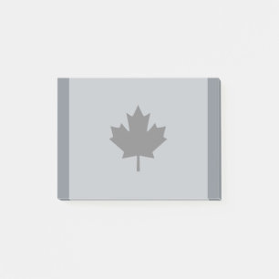 Canadian Black Maple Leaf Graphic Post-it Klebezettel
