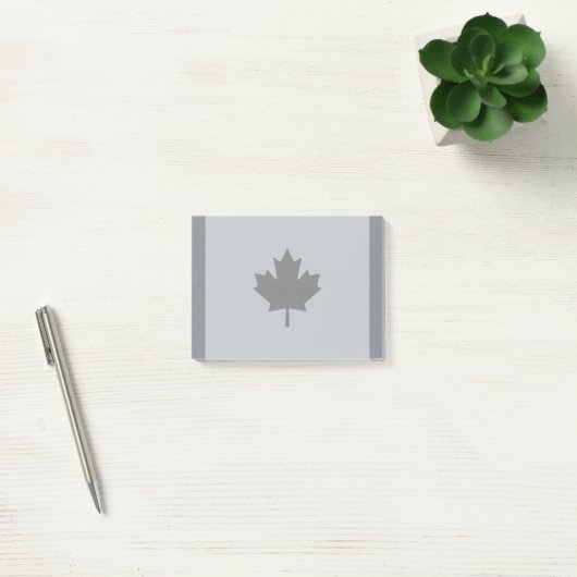 Canadian Black Maple Leaf Graphic Post-it Klebezettel (Büro)