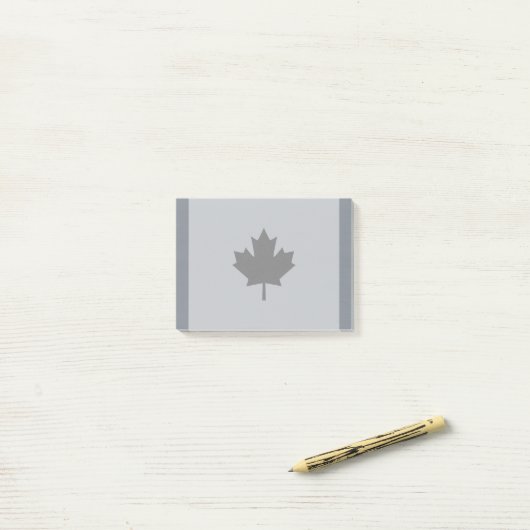 Canadian Black Maple Leaf Graphic Post-it Klebezettel (Auf Schreibtisch)
