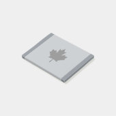 Canadian Black Maple Leaf Graphic Post-it Klebezettel (angewinkelt)