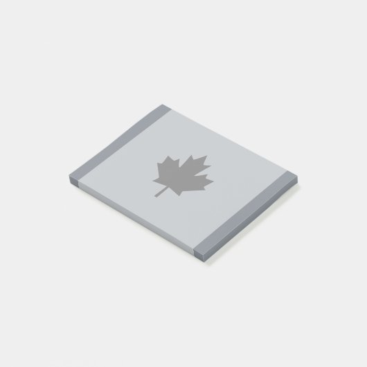 Canadian Black Maple Leaf Graphic Post-it Klebezettel (angewinkelt)