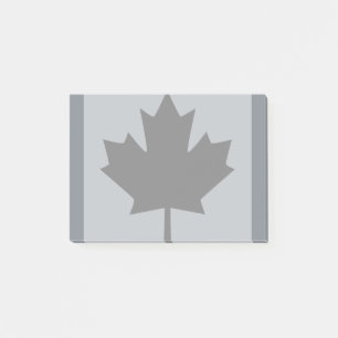 Canadian Black Maple Leaf Graphic Post-it Klebezettel