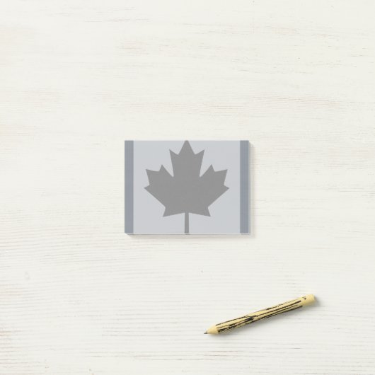 Canadian Black Maple Leaf Graphic Post-it Klebezettel (Auf Schreibtisch)
