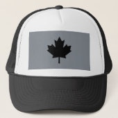 Canadian Black Maple Leaf Graphic Truckerkappe (Vorderseite)
