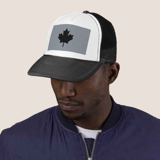 Canadian Black Maple Leaf Graphic Truckerkappe (Beispiel)