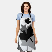 Canadian Black Maple Leaf Layered Style CANADA Schürze (Getragen)
