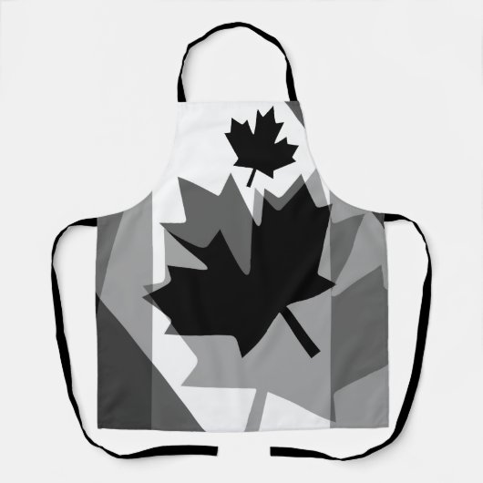 Canadian Black Maple Leaf Layered Style CANADA Schürze (Vorderseite)