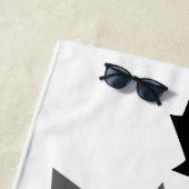 Canadian Black Maple Leaf Layered Style CANADA Strandtuch (Beispiel)