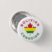 Canadian Bolivian Roots Button (Vorne & Hinten)