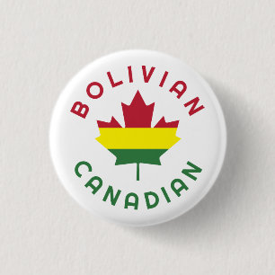 Canadian Bolivian Roots Button