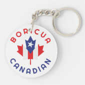 Canadian Boricua Roots Schlüsselanhänger (Rückseite)
