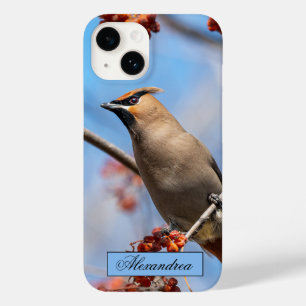 Canadian Brown Bohemisch Waxwing Bird Fotografy Case-Mate iPhone 14 Hülle