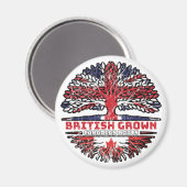 Canadian Canada Uk United Kingdom British Tree Magnet (Vorderseite/Rückseite)