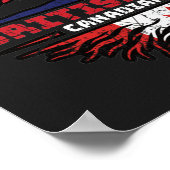 Canadian Canada Uk United Kingdom British Tree Poster (Ecke)