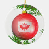 Canadian Christmas Tree Ball Keramikornament (Vorne)