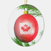 Canadian Christmas Tree Ball Keramikornament (Links)