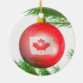 Canadian Christmas Tree Ball Keramikornament (Hinten)