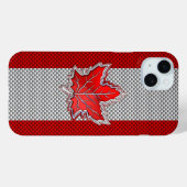 Canadian Chrome Maple Leaf auf Carbon Fibre Stilen Case-Mate iPhone Hülle (Rückseite (Horizontal))