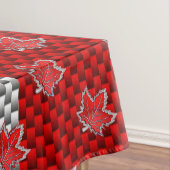 Canadian Chrome Maple Leaf auf Carbon Fibre Stilen Tischdecke (Beispiel)