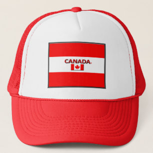 Canadian Colors Flag Trucker Hat Truckerkappe