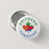 Canadian Eritrean Roots Button (Vorne & Hinten)