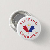 Canadian Filipino Roots Button (Vorne & Hinten)